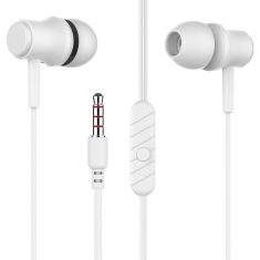 Наушники проводные 3.5мм More Choice G16 белые 