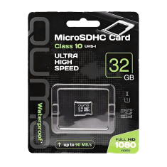 Карта памяти MicroSD 32GB Class 10 UHS-I без адаптера Qumo 