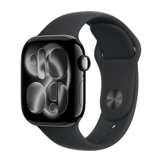Apple Watch Series 11 42mm Jet Black/Black Sport Band M/L 