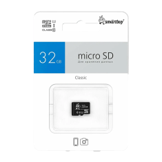 Карта памяти MicroSD 32GB Class 10 UHS-I без адаптера SmartBuy 