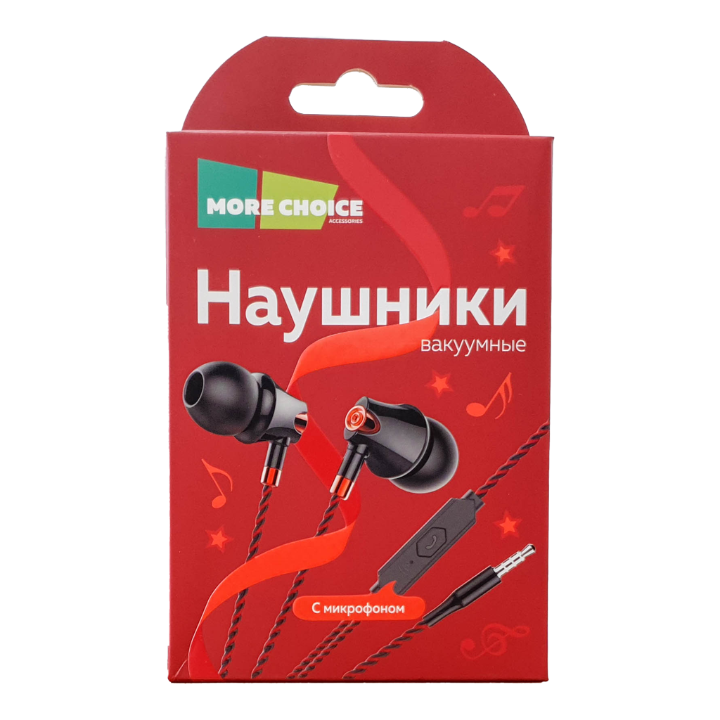 Наушники с микрофоном More Choice G26 3.5mm (Red)