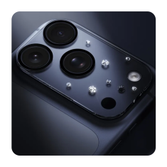Стекло на камеру PYNANA iPhone 17 Pro Diamond Sky Series прозрачное (spt) 