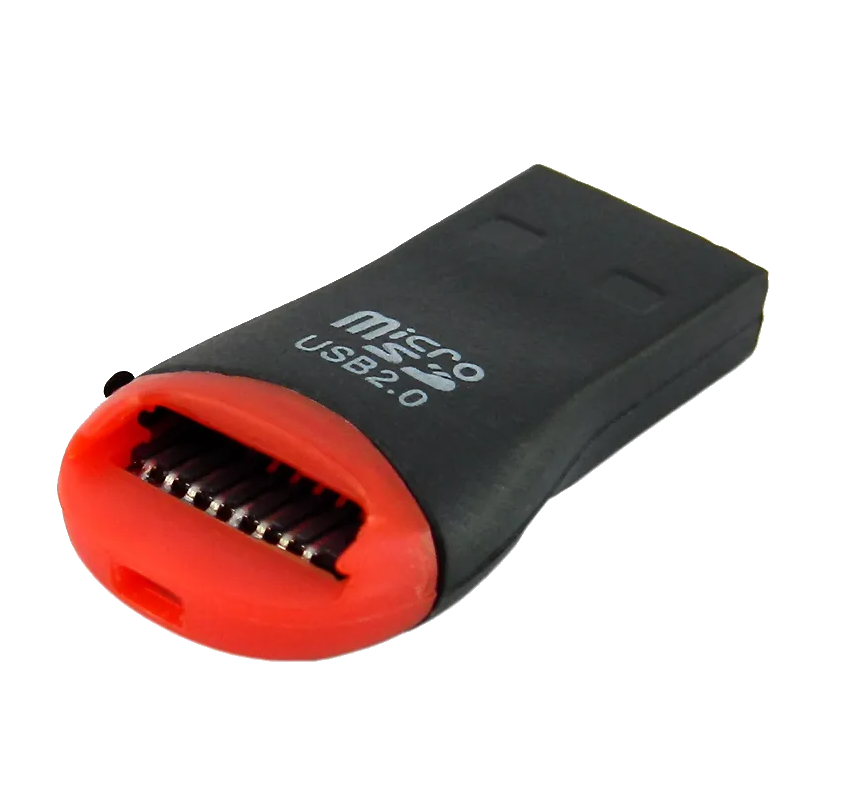 Чехол для SD / microSD / TF карт памяти и nano SIM с OTG картридером (серо-черный)