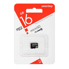 Карта памяти MicroSD 16GB Class 10 без адаптера Smart Buy 
