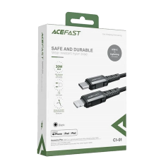 Дата-кабель Lightning-Type-C ACEFAST C1-01 черный 