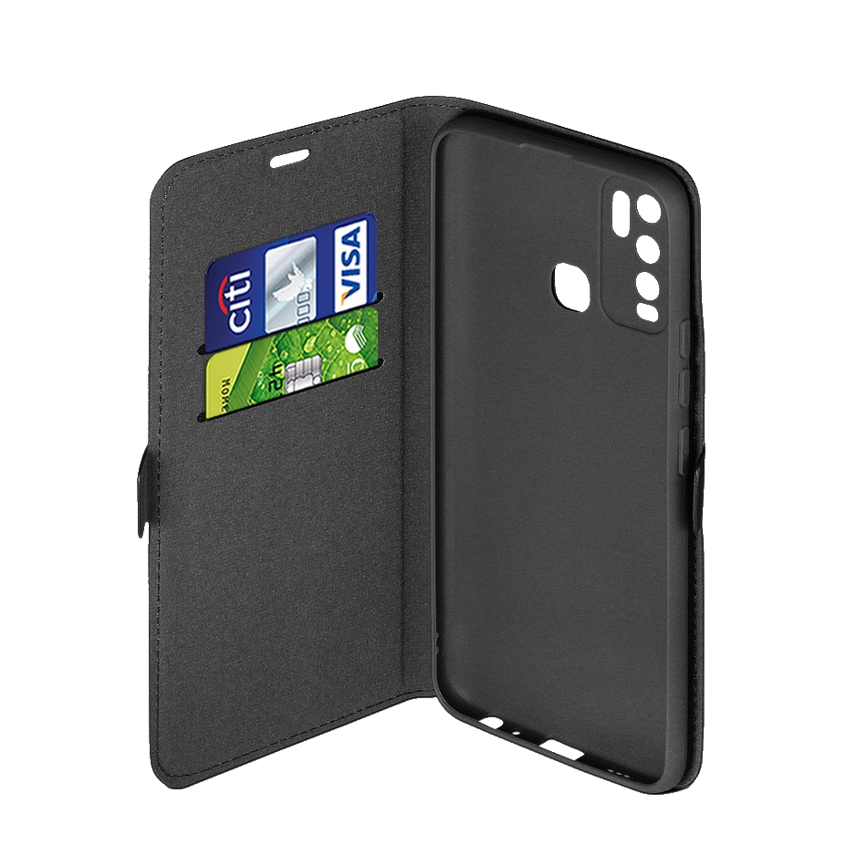 Чехол-книжка DF для Vivo Y30 (Black)