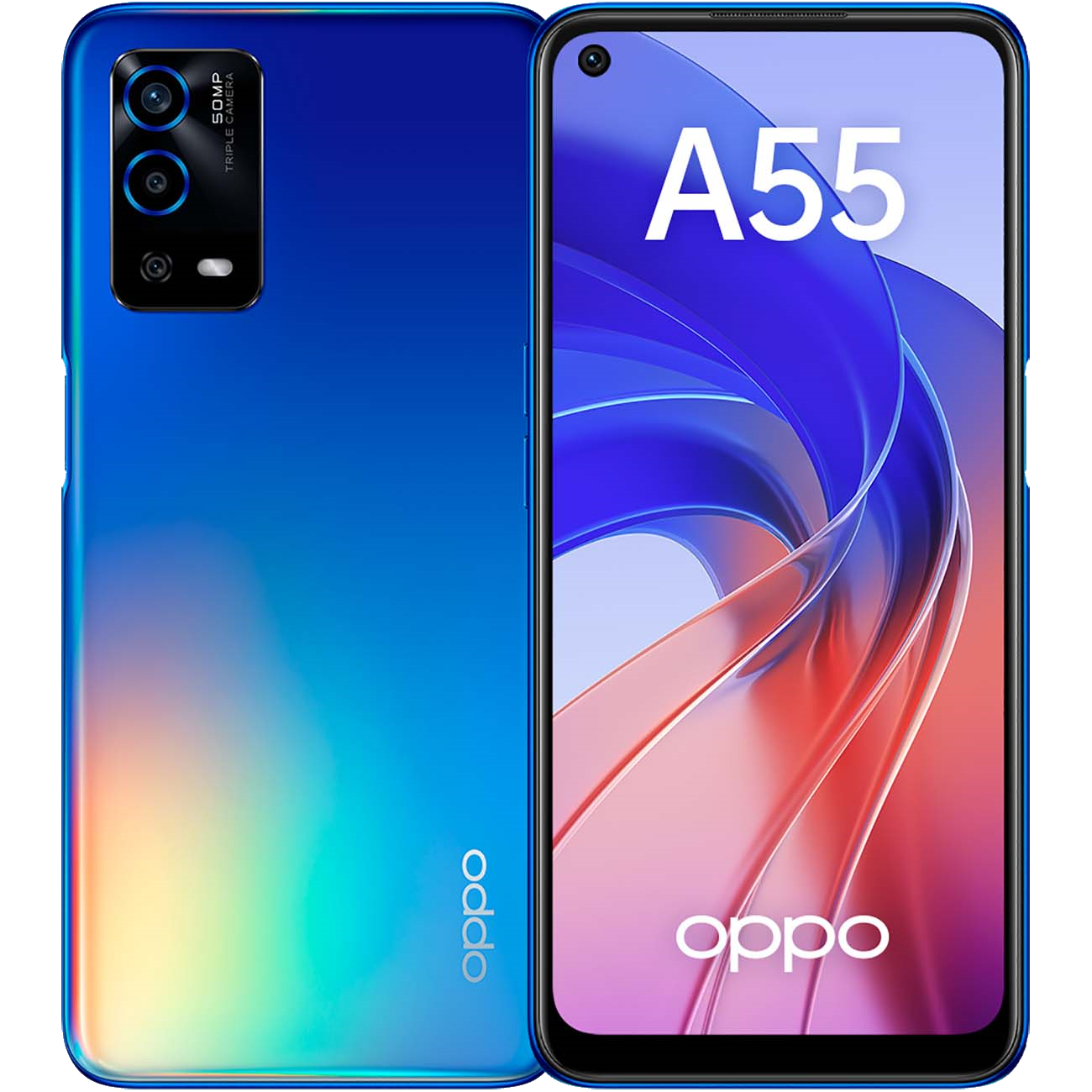 Смартфон OPPO A55 (4GB, 64GB, Blue)