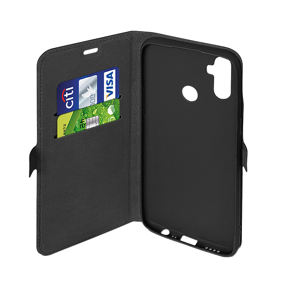 Чехол-книжка DF для Realme C3 (Black)