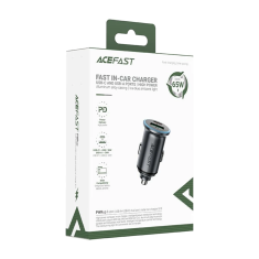 АЗУ с выходом USB+Type-C 65W ACEFAST B15 черное 