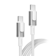 Дата-кабель VLP Force Line 100W USB-C - USB-C 1.2м белый 