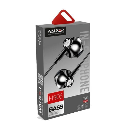 Наушники проводные 3,5мм Walker H905 черные 