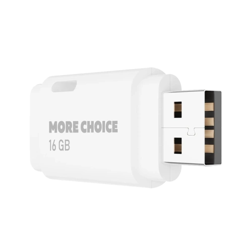 Флеш-накопитель USB 16GB More Choice MF16 белый 