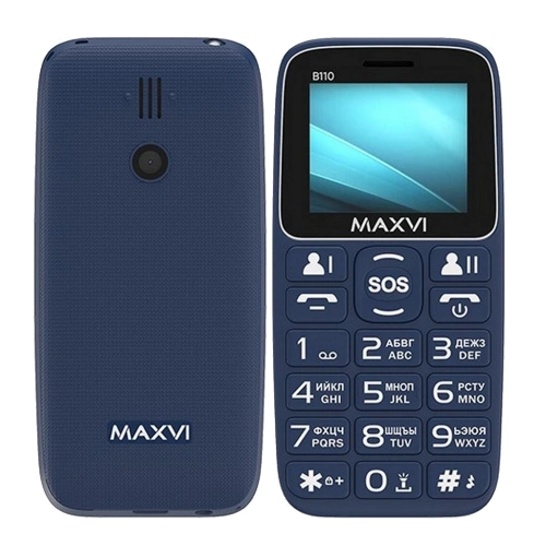 Maxvi B110ds 2 Sim Blue 