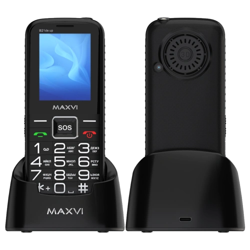 Maxvi B21ds up 2 Sim Black 