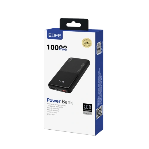 Портативное ЗУ QС3.0+PD 10 000 мАч EOFE G101 черное 