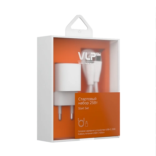 Набор VLP LITE Start Set Charge (блок 25Вт + кабель) белый 