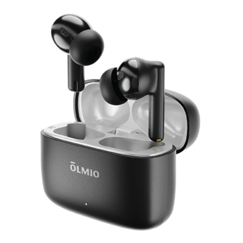 Наушники беспроводные Olmio TWE-15 ANC+ENC черные  