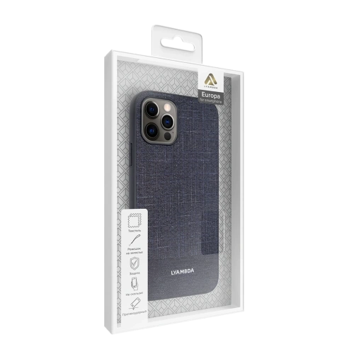 Накладка iPhone 12/12 Pro LYAMBDA EUROPA Dark Blue 