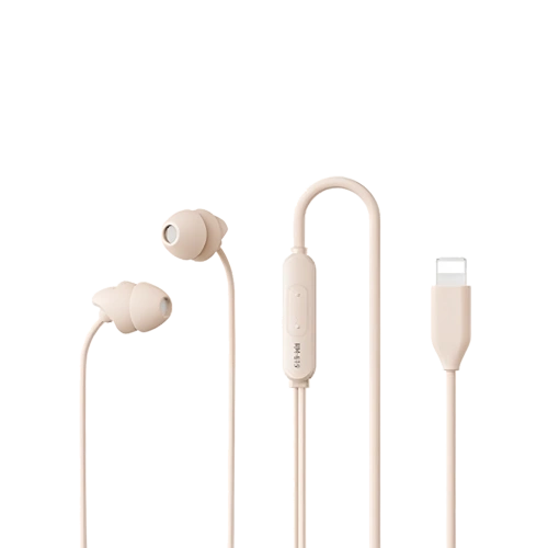 Наушники проводные Lightning Remax RM-619i розовые 