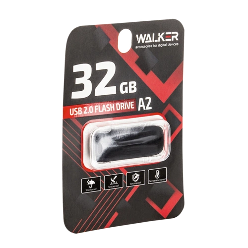 Флеш-накопитель USB 32GB черный Walker A2 