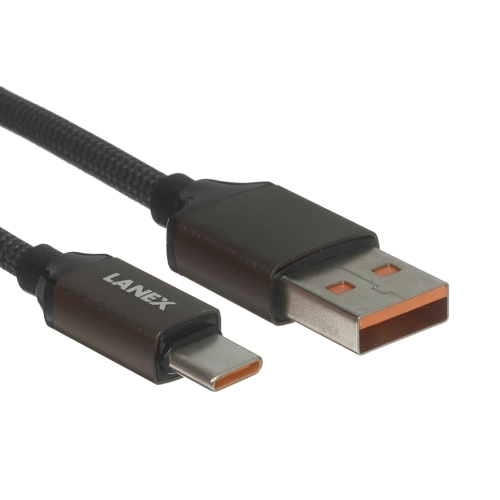 Дата-кабель Type-C LANEX LS50C 100W серый 