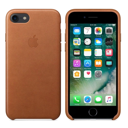 Чехол оригинал для Apple iPhone 7 Leather Case Saddle Brown 
