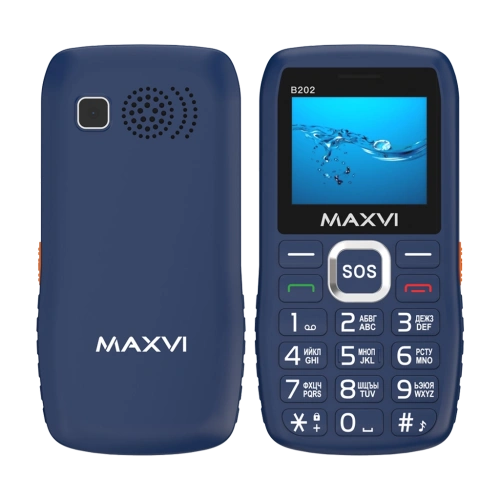 Maxvi B202 2 Sim Blue 