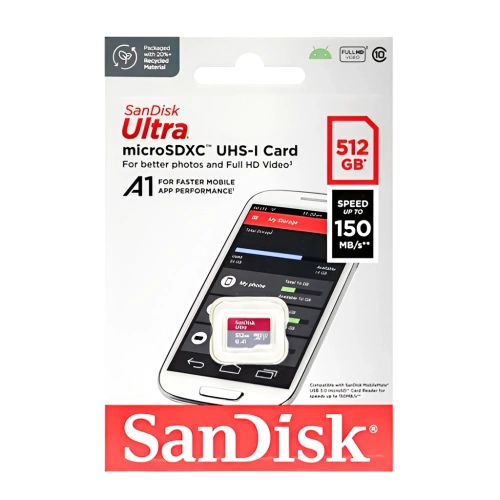 Карта памяти MicroSD 512GB SanDisk Ultra UHS-I 