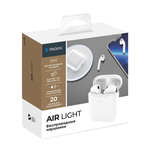Наушники беспроводные Deppa Air Light белые 