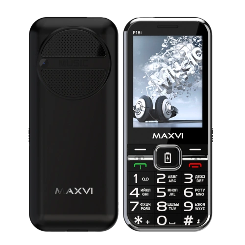 Maxvi P18i 3 Sim Black 