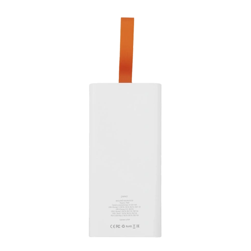 Портативное ЗУ PD3.0+QC3.0 40 000 мАч Pero PB08 белое 