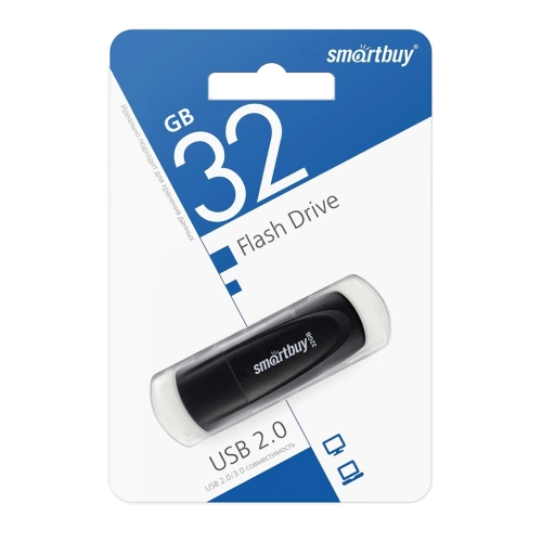 Флеш-накопитель USB 32GB SmartBuy Scout черный 