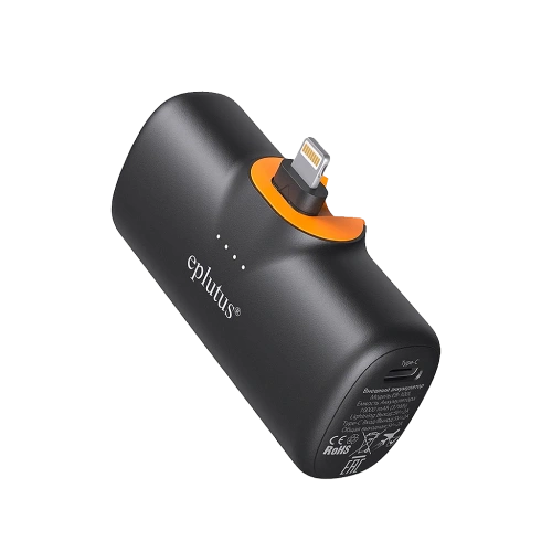 Портативное ЗУ Eplutus EB-100L 10000mAh порт Lightning черное 