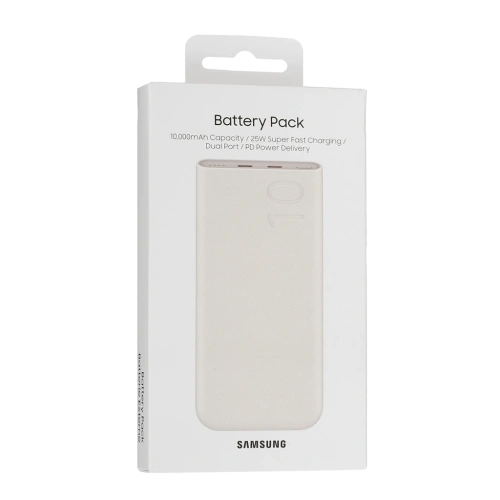 Портативное ЗУ PD3.0+QC3.0 10 000 мАч Samsung EB-P3400 25W бежевый 