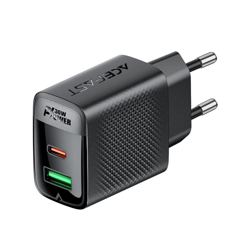 СЗУ с выходом USB+Type-C QC+PD 30W ACEFAST A98 черное 