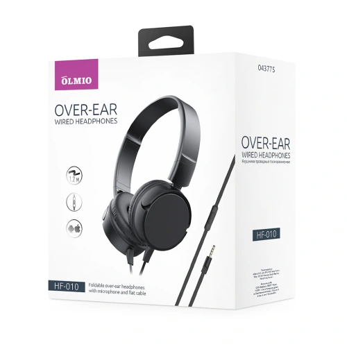 Наушники проводные полноразмерные Olmio HF-010  