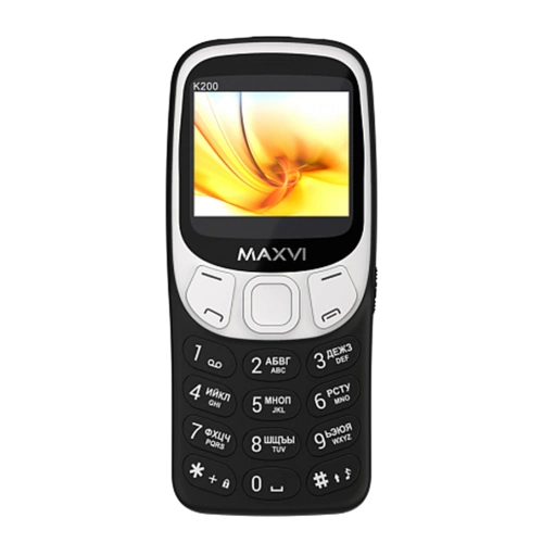 Maxvi K200 2 Sim Black 