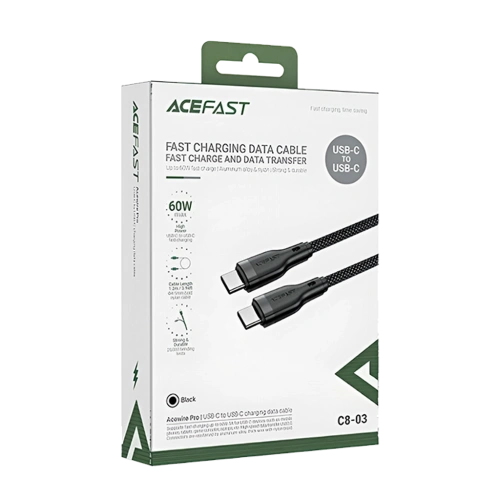 Дата-кабель Type-C - Type-C ACEFAST C8-03 черный 