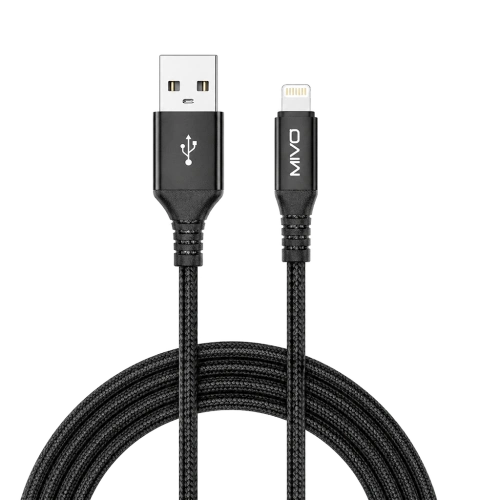 Дата-кабель Lightning Mivo MX-60L 2м черный 