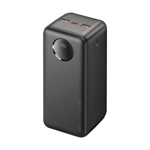 Портативное ЗУ QC3.0+PD 30 000 мАч Deppa NRG Turbo V4 черное 