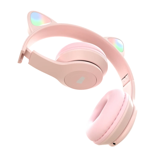 Наушники беспроводные More choice HW24kids розовые  