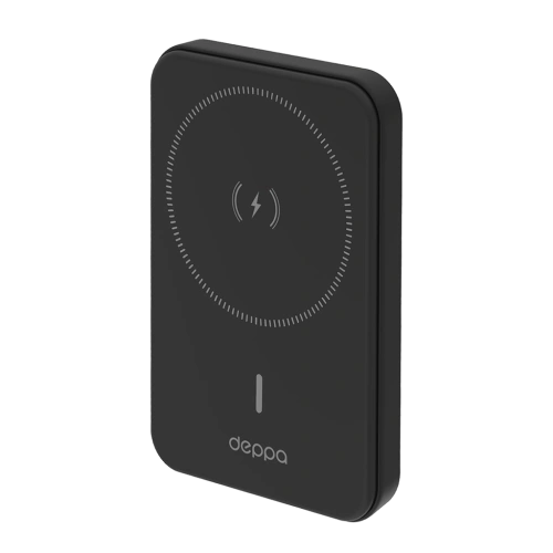 Портативное ЗУ магнитное 5 000 мАч Deppa NRG MagSafe Basic черное 