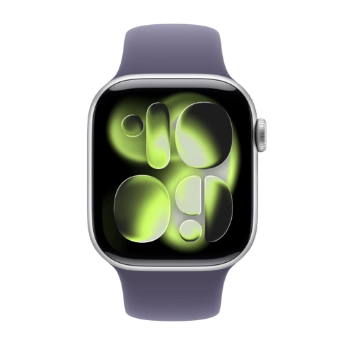 Apple Watch Series 11 46mm Silver/Purple Fog Band M/L 