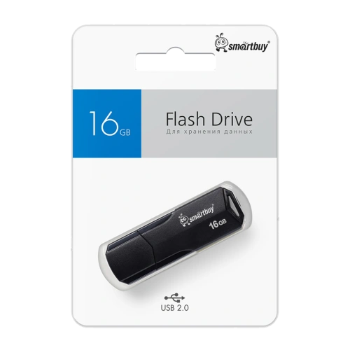 Флеш-накопитель USB 16GB Smart Buy CLUE черный 
