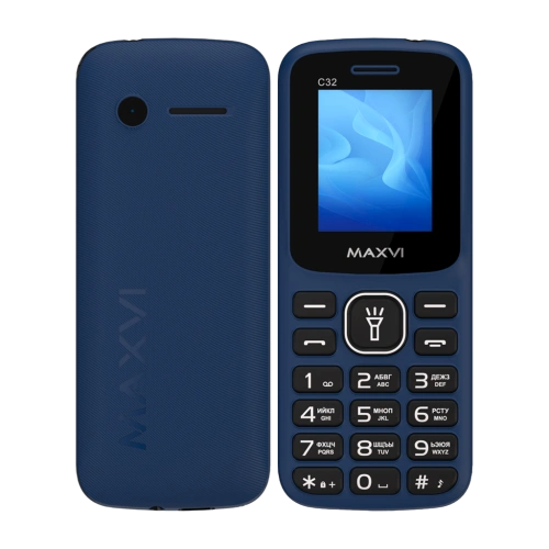 Maxvi C32 2 Sim Black/Blue 