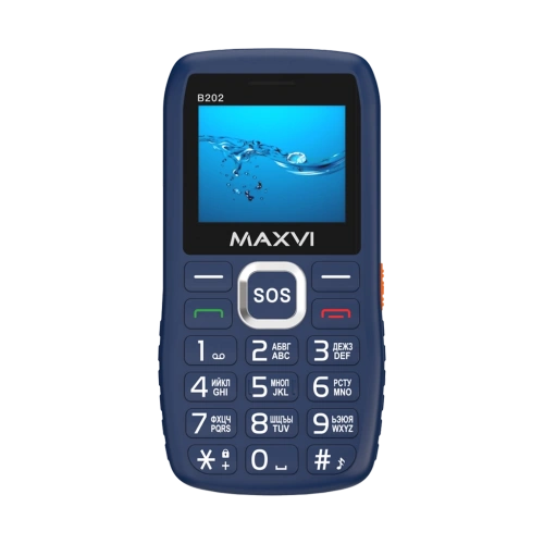 Maxvi B202 2 Sim Blue 