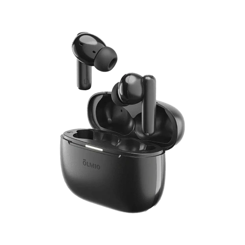 Наушники беспроводные Olmio TWE-25 ANC+ENC черные 