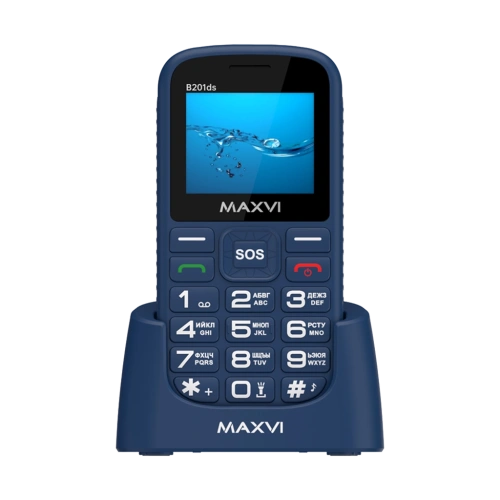 Maxvi B201ds 2 Sim Blue 