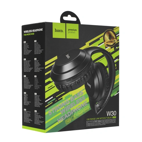 Наушники беспроводные полноразмерные HOCO W30 черные 