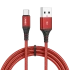 Дата-кабель Type-C LANEX LS30C красный Дата-кабель Type-C LANEX LS30C красный